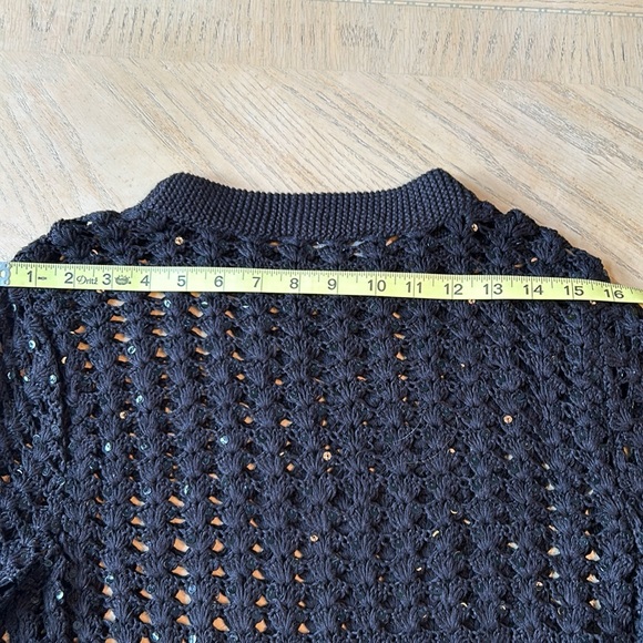 ALLSAINTS HAND EMBELLISHED SWEAT S-S - Picture 9 of 14